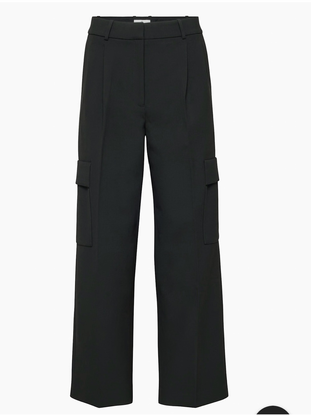 Babaton Aritzia Black Wide-Leg High Rise Soft Structured Cargo Pants Size 6